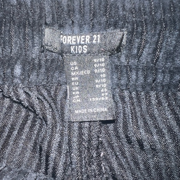 Forever 21 Kid Dark Corduroy Pants - Picture 3 of 8